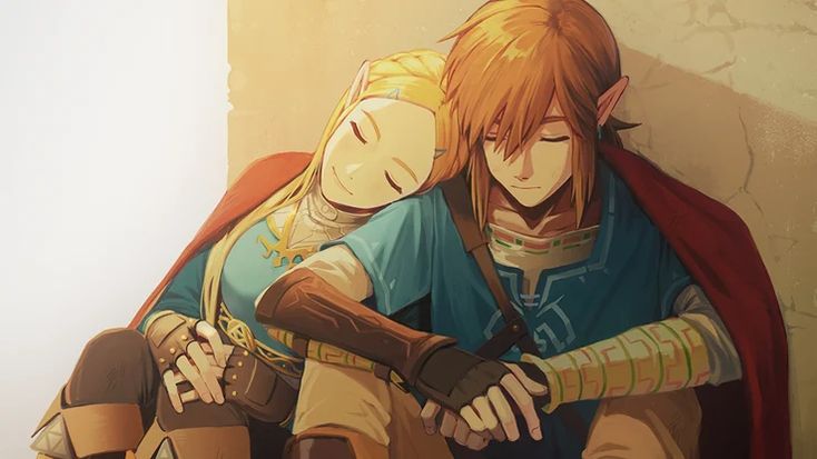 Link e Zelda como casal
